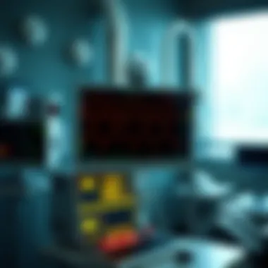 Post-Ablation Patient Monitoring Post-ablation monitoring setup demonstrating vital sign tracking for patient care.