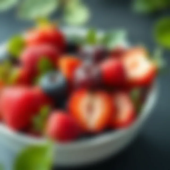 Bowl filled with fresh berries abundant in Vitamin C