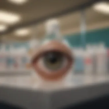 Lanosterol Eye Drops Available at Pharmacies Bottles of lanosterol eye drops on a pharmacy shelf