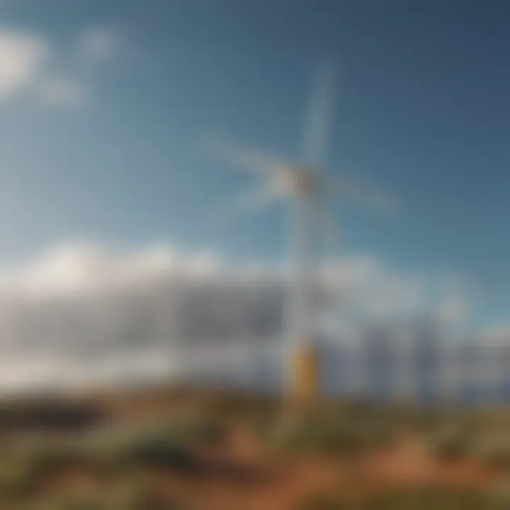 Graph showing the growth of wind energy production over the years